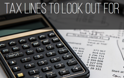 Tax Lines to look out for