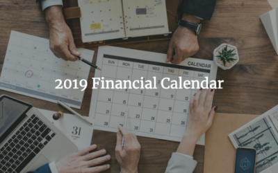 2019 Financial Calendar