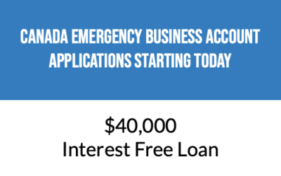 Applications for the Canada Emergency Business Account starts TODAY!