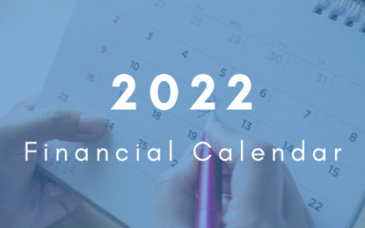 2022 Financial Calendar