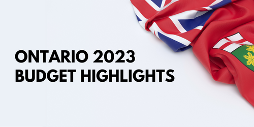 Ontario 2023 Budget Highlights